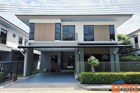ให้เช่าบ้านเดี่ยวติดสวนหลวง ร.9ใกล้โรงเรียนนานาชาติConcordian และ Bangkok Pattana วหมู่บ้านลุมพินี สวนหลวง ร.9
