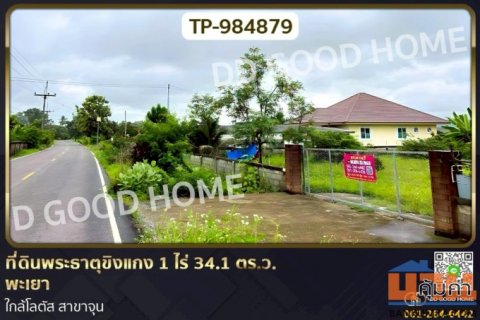 TP-984879 ที่ดินพระธาตุขิงแกง 1 ไร่ 34.1 ตร.ว. พะเยา ใกล้โลตัส สาขาจุน