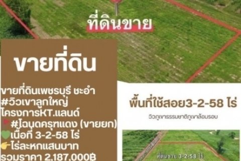 ที่ดิน ชะอำ ใกล้ถนนลาดยาง ไร่ละ 6แสนบาท ขายเหมาะ 3-2-58 ไร่