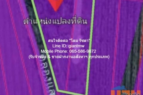 รหัส  DSL-201 Sale พื้นที่ดิน ที่ดินผังสีม่วง ต.คลองมะเดื่อ อ.กระทุ่มแบน จ.สมุทรสาคร เล่นใหญ่