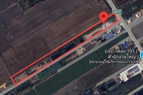 ขายที่ดิน 9-3-45 ไร่ ขุนศรี ไทรน้อย ติดถนน 3017 ยาว 35 เมตร