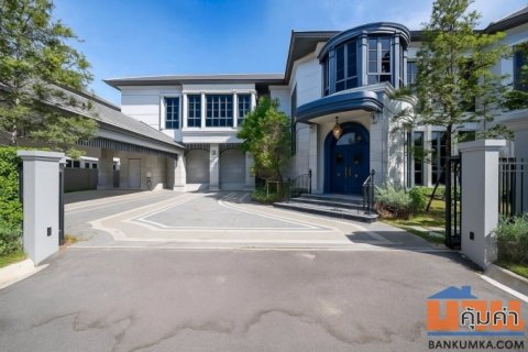 RM369 ให้เช่า บ้านเดี่ยว นาราสิริ กรุงเทพกรีฑา สวยหรู ตบแต่งพร้อมเข้าอยู่ 5ห้องนอน ไซค์ใหญ่ พื้นที่ใช้สอยเยอะ เดินทางส
