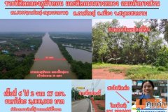 ขายหรือให้เช่า ระยะยาว ที่ดิน 6 ไร่เศษ ติดคลองสุนัขหอน ติดถนนทางหลวง สส.5007 (ลาดใหญ่-สมุทรสงคราม) ต.ลาดใหญ่