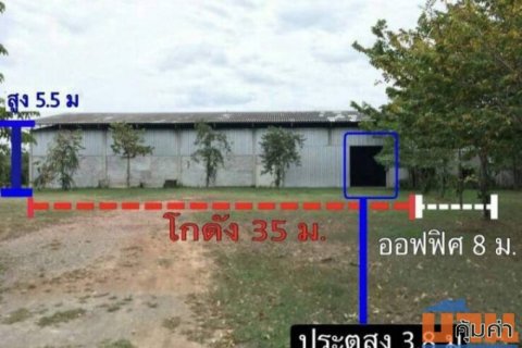 ให้เช่าโกดังติดถนน ห้วยไผ่ ราชบุรี พร้อมหม้อแปลง 160 KVA