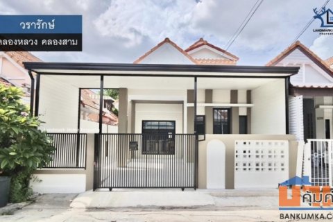lN-035 ขายบ้านแฝด ม.วรารักษ์ คลองหลวง บ้านพร้อมอยู่ มีเฟอร์นิเจอร์ รีโนเวทใหม่ เนื้อที่ 26.7 ตรว 2นอน 1น้ำ