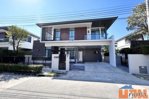 ให้เช่าบ้านเดี่ยว 2 ชั้น 4 ห้องนอน โครงการมัณฑนา อ่อนนุช-วงแหวน 4 ใกล้ทางด่วน เมกะบางนา เงียบสงบ ร่มรื่น ตกแต่งครบ