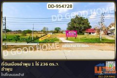 DD-954728 ที่ดินเมืองลำพูน 1 ไร่ 236 ตร.ว. ลำพูน ใกล้โกลบอลเฮ้าส์