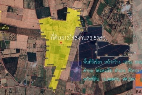 ขายที่ดิน313ไร่3งาน73ตรว. พื้นที่สีเขียว หน้ากว้าง 127ม. ถนนลูกลังสาธารณะ ตำบล สระลงเรือ อำเภอห้วยกระเจา กาญจนบุรี