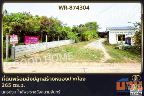WR-874304 ที่ดินพร้อมสิ่งปลูกสร้างหนองปากโลง 265 ตร.ว. นครปฐม ใกล้พระราชวังสนามจันทร์