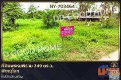 NY-703464 ที่ดินพรหมพิราม 349 ตร.ว. พิษณุโลก ใกล้วัดบ้านซ่อง