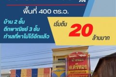 ขายอาคารพาณิชย์ทำเลศักยภาพสูง ติด ปั๊มPTT (ปตท.)เขมราฐ อ.เขมราฐ จ.อุบลราชธานี