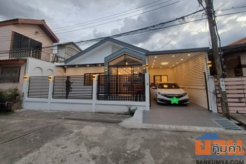 ขายบ้านเดี่ยวชั้นเดียว 36 ตรว.3 ห้องนอน นวลจันทร์ 56 รีโนเวทใหม่สวย สไตล์ มินิมอล ใกล้เลียบด่วน