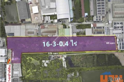 ที่ดินเปล่า 16-3-0.4 ไร่ ในโครงการ หมื่นทรัพย์แลนด์ สมุทรสาคร