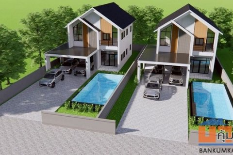บ้านใหม่ 2 ชั้น ทำเลดี พื้นที่กว้าง น้ำไม่ท่วม สันผักหวาน หางดง