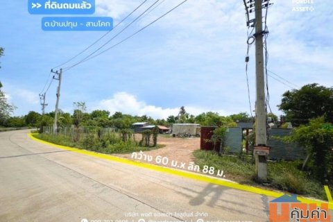 ที่ดินถมแล้ว 1-2-55 ไร่ (655 ตร.ว.) แบ่งขายเริ่มต้น 100 ตร.ว. ซอยรุ่งทรัพย์ (วัดบัวแก้ววนาราม) บ้านปทุม สามโคก ปทุมธานี
