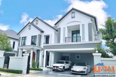 2-storey detached house for sale, The Palazzo Pinklao Village Antonio house model Usable area 403 square meters Located