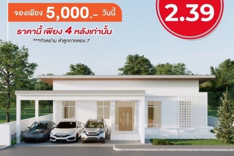 Ban khun จัดโปรแรงเปิดตัวต้อนรับหน้าฝน บ้านเดี่ยว ย่าน ลำลูกกาคลอง 7 ติดถนน 4 เลน โทร. 0953186031