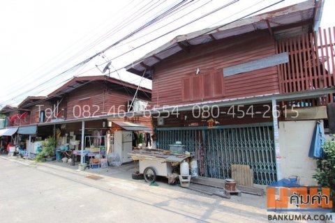 เช่า บ้าน ไม้ตึกแถว 2 ชั้น 1,200 บาท ห้องน้ำในตัว ประชาอุทิศ สุขสวัสดิ์