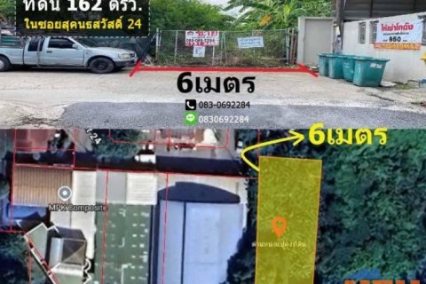 ขายที่ดิน สุคนธสวัสดิ์ 24 ใกล้เกษตรนวมินทร์ และ เลียบทางด่วนประดิษฐ์มนูธรรม 162 ตารางวา