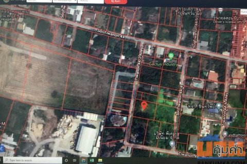 ขายที่ดินเปล่า 355 ตรว. ซ.ติวานนท์ 44 แยก 2 ที่ดินทรงสวยเหมาะกับปลูกบ้านพักอาศัย