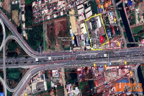ขายที่ดิน ติดถนนบรมราชชนนี เนื้อที่ 5-3-47 ไร่ แปลงสวย ทำเลทอง