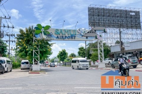 Land with 7 rental units for sale Bang Rak Koh Samui Near the beach and Big Buddha Prime roadside location