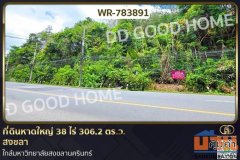 WR-783891 ที่ดินหาดใหญ่ 38 ไร่ 306.2 ตร.ว. สงขลา ใกล้มหาวิทยาลัยสงขลานครินทร์