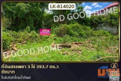 LK-814020 ที่ดินสรรพยา 3 ไร่ 393.7 ตร.ว. ชัยนาท ใกล้บริษัทไทยน้ำทิพย์