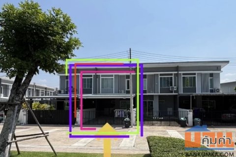 บ้านทาวน์โฮม 2 ชั้น พร้อมอยู่ โครงการ พฤกษาวิลล์ 108 สุขุมวิท-บางพระ ทำเลเยี่ยม ติดสวนหน้าบ้าน สระว่ายน้ำ และฟิตเนส