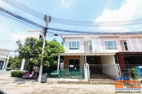 ขายทาวน์เฮ้าส์ 2 ชั้น พฤกษาวิลล์ 56 พุทธมณฑลสาย 5 ศาลายา สามพราน หลังมุม 26.8 ตร.ว ต้นโครงการ ต่อเติมแล้ว ใกล้เซ็นทรัล