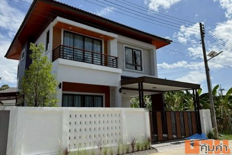 ให้เช่าบ้านสร้างใหม่ สไตล์โมเดิร์น ทำเลดี ใกล้เมือง สันผักหวาน หางดง