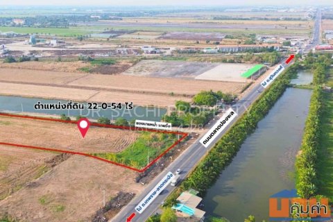 ขายที่ดิน 29-1-0 ไร่ แปลงมุม ติดถนน 2 ด้าน ถ.ตลาดปองพล ต.คลองอุดมชลจร อ.เมือง จ.ฉะเชิงเทรา