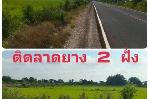 ขายที่ดินเปล่า หรือแบ่งแปลงขาย หน้าติดลาดยาง ติดคลอง ใกล้มหาลัยสวนดุสิตสุพรรณบุรี