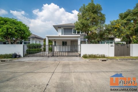 บ้าน มัณฑนา วงแหวน-บางบอน หรูอยู่สบาย มีพื้นที่ด้านข้างเยอะ บ้านสภาพดี พร้อมเข้าอยู่