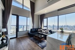 Siamese Rama 9 Duplex – Modern 2-Bedroom Condo with Unblocked View