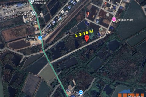 คลองด่าน บางบ่อ ที่ดิน 1 -3 -76 ไร่ เหมาะสำหรับที่อยู่อาศัย สำนักงาน โกดัง คลังสินค้า