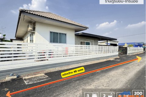 ลดราคาถูก!!! บ้านเดี่ยวพร้อมโกดัง ขนาดใหญ่ บนเนื้อที่ 200 ตร.ว. ซ.สวนเกษตร ราษฎร์นิยม ไทรน้อย เหมาะเป็นโกดัง คลังสินค้า