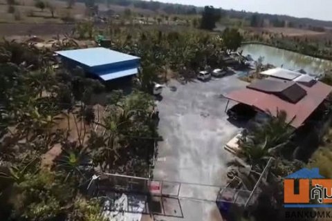 ขายที่ดินพร้อมบ้าน บ่อตกปลา อ.ดอนเจดีย์ จ.สุพรรณบุรี เนื้อที่ 4 ไร่