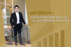 เอสซีฯ โชว์ไตรมาส 2 เติบโตทั้งรายได้และกำไรสุทธิ เพิ่มขึ้น 63% และ 252%  ครึ่งปีหลังเปิด 9 โครงการใหม่