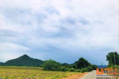 ขายถูก ที่ดิน เมืองกาญจนบุรี หน้าติดถนน หลังติดริมน้ำ 10 ไร่ 76 ตรว แปลงมุม วิวภูเขา หลังติดลำธาร เหมาะทำบ้านพัก สวนเกษต