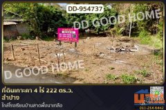 DD-954737 ที่ดินเกาะคา 4 ไร่ 222 ตร.ว. ลำปาง ใกล้โรงเรียนบ้านสาดผึ้งนาเกลือ