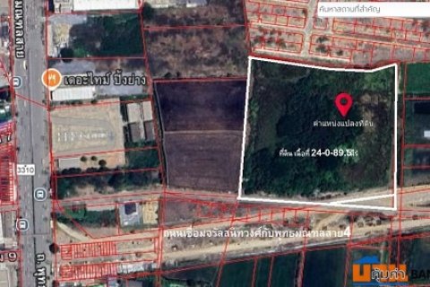 ขายที่ดิน24-0-89.5ไร่ ติดถนนตัดใหม่เชื่อมระหว่างจรัลสนิทวงศ์กับพุทธมณฑลสาย4 เดินทางไปถนนพุทธมณฑลสาย 2,3,4 สะดวก ถนนกาญจน