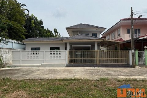 โชคชัยปัญจทรัพย์ 44   บ้านเดี่ยวรีโนเวทใหม่   หลังริม–หน้าสวน ไม่มีบ้านตรงข้าม