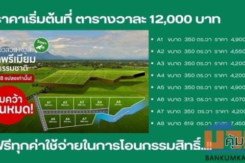 ขายที่ดินหมูสี ปากช่อง เขาใหญ่ โคราช แบ่งแปลงขายพร้อม สาธารณุปโภคพร้อม โทร 0814012278