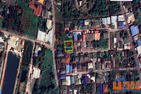 ขายที่ดิน ซอยคู้บอน 25 ถนนรามอินทรา เนื้อที่ 93 ตร.ว. แปลงสี่เหลี่ยมผืนผ้า