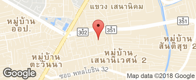 แผนที่ : ขายคอนโด ศุภาลัย ปาร์ค แยกเกษตร ห้อง  Penthouse วิวสระว่ายน้ำ