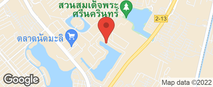 แผนที่ : ที่ดินเปล่าจัดสรร ติดทะเลสาป โครงการ The Laken ในเมืองทองธานี มีหลายแปลง