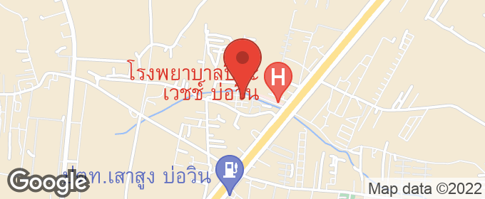 แผนที่ : ขายทาวน์เฮ้าส์ 2 ชั้น โครงการมณีรินทร์ โมเดิร์นโฮม บ่อวิน  ใกล้ถนน 331 ต.บ่อวิน  ชลบุรี