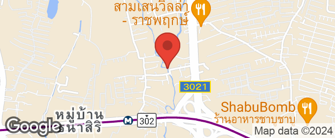 แผนที่ : ที่ดิน ราชพฤกษ์ รัตนาธิเบศร์ พร้อมสิ่งปลูกสร้าง และ โกดัง