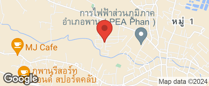 แผนที่ : ขายถูกที่ดินติดถนนคอนกรีตในโครงการคุ้มพานทองวิลล่า อ.พาน จ.เชียงราย